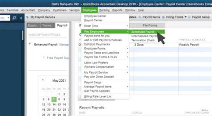 What is a requirement for using payroll in QuickBooks?