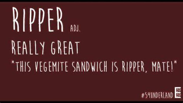 What is a ripper in Australian slang?
