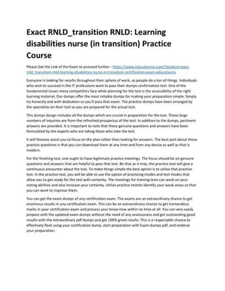 What is a Rnld nurse?