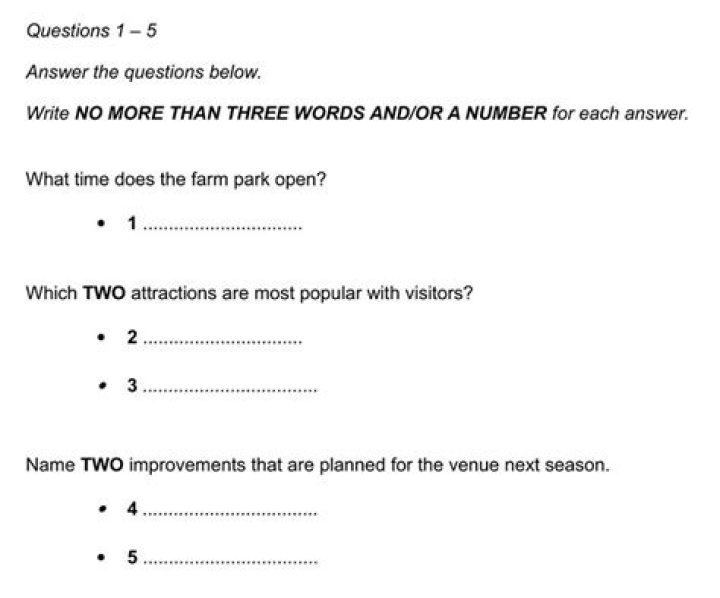 What is a short answer questions example?