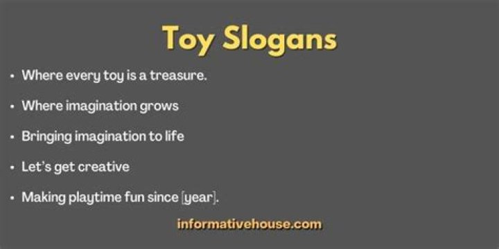 What is a toy slogan?