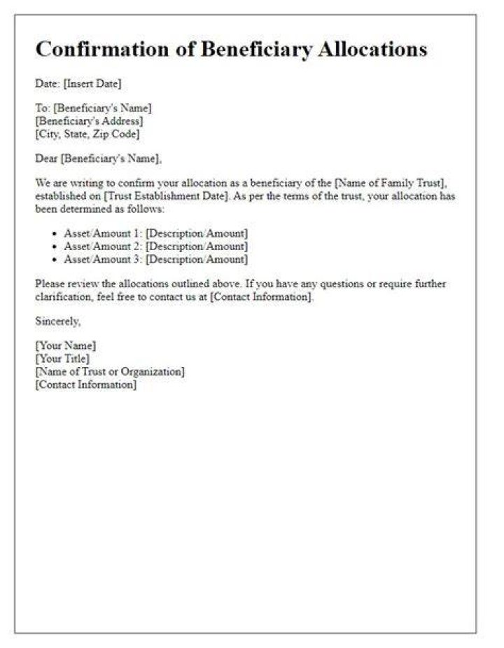 What is a trust confirmation?