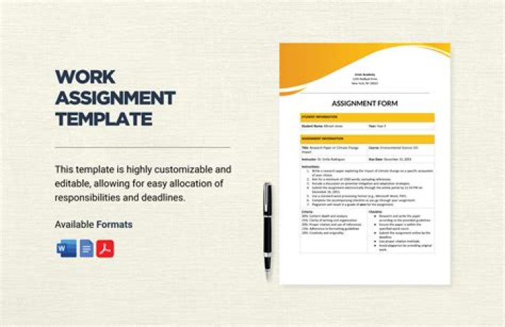 What is a work assignment?