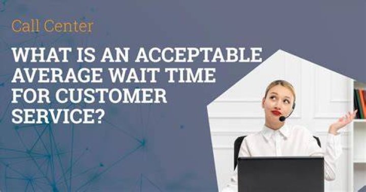 What is an acceptable wait time on the phone?