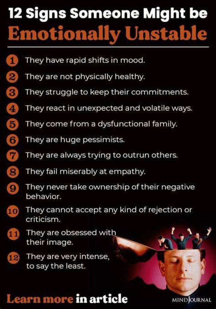 What is an emotionally unstable person?