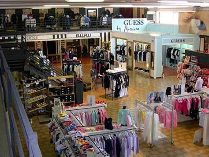 What is an example of a factory outlet store?