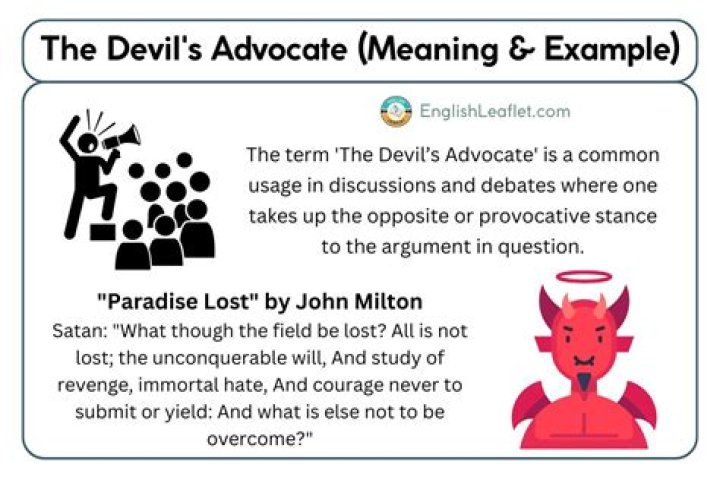 What is an example of an advocate?