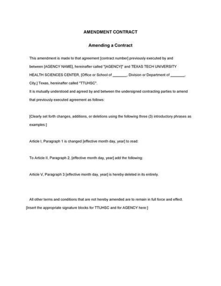 What is an example of an amendment?