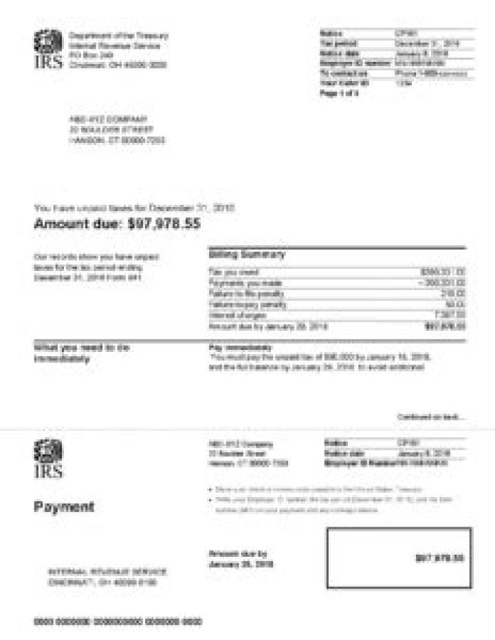 What is an IRS notice cp161?