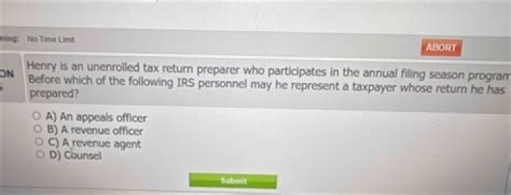 What is an unenrolled preparer?