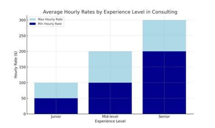 What is average hourly consulting rate?