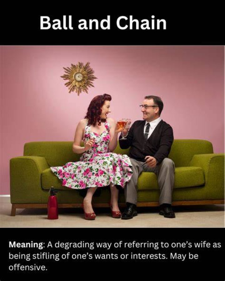 What is ball and chain slang for?