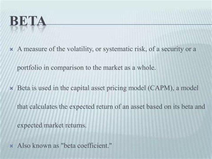 What is beta used to measure?