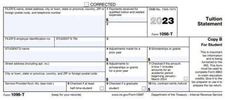 What is Box 1 on a 1098-T?