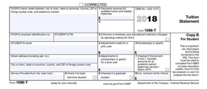 What is Box 7 on a 1098 form?