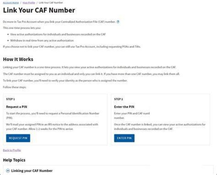 What is CAF number in bank account?