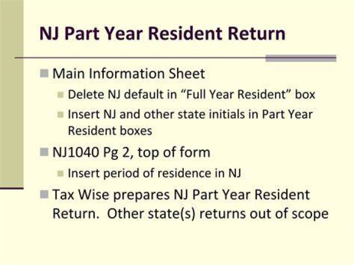 What is considered a part-year resident NJ?