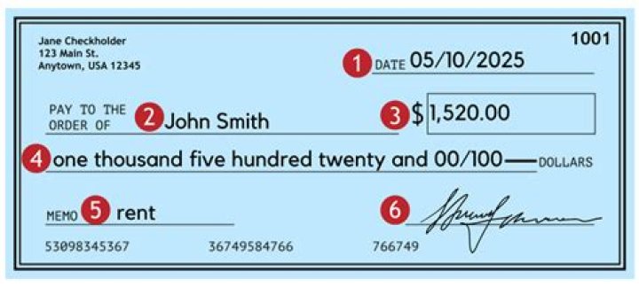 What is correct way to write a check?