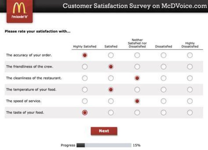 What is customer satisfaction in Mcdonalds?