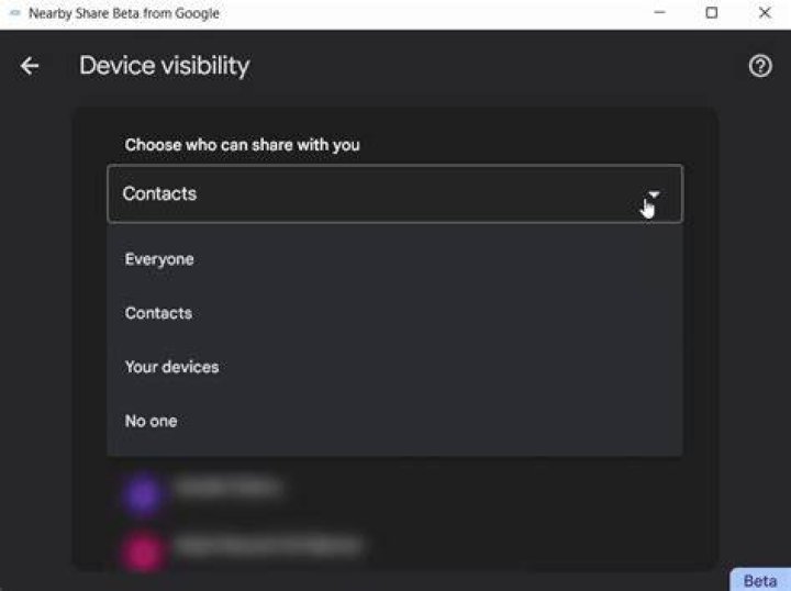 What is device visibility?