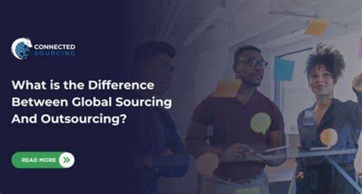 What is difference between sourcing and outsourcing?