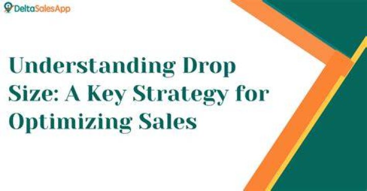 What is drop size?