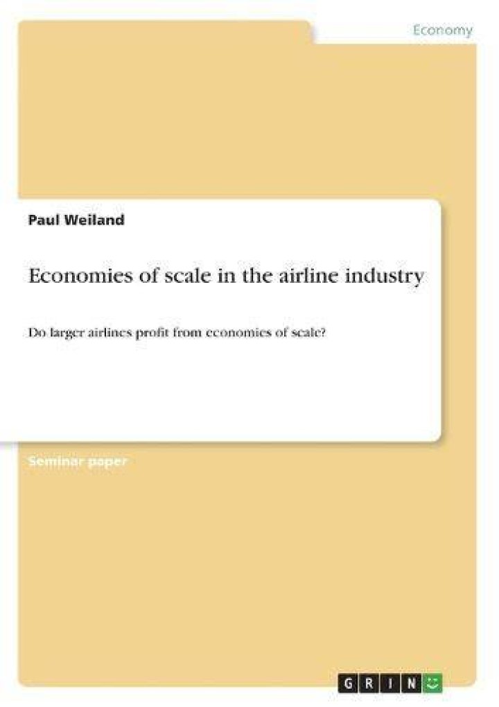 What is economies of scale in airline industry?