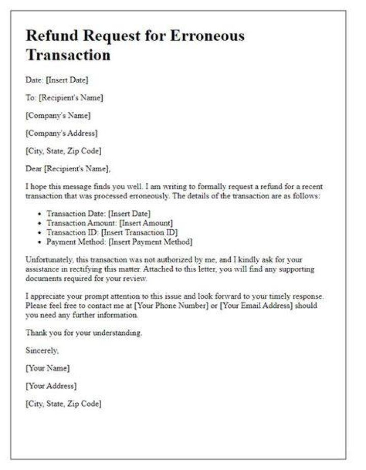 What is erroneous refund?