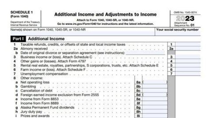 What is fed Schedule 1?