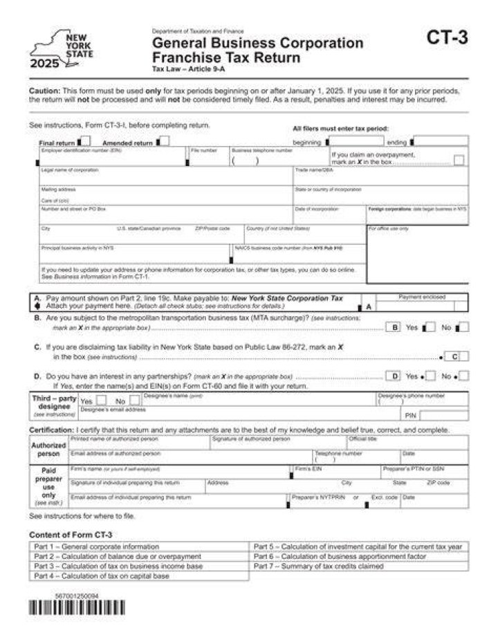 What is Form CT-3 s?