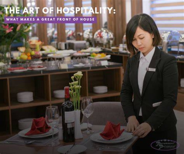 What is front of house in hospitality?