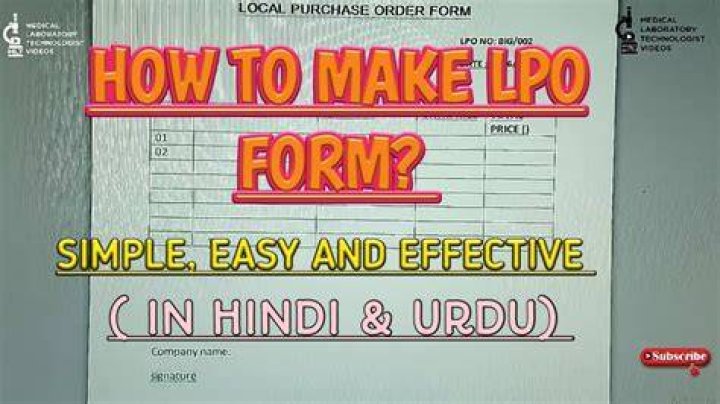 What is full form of LPO?