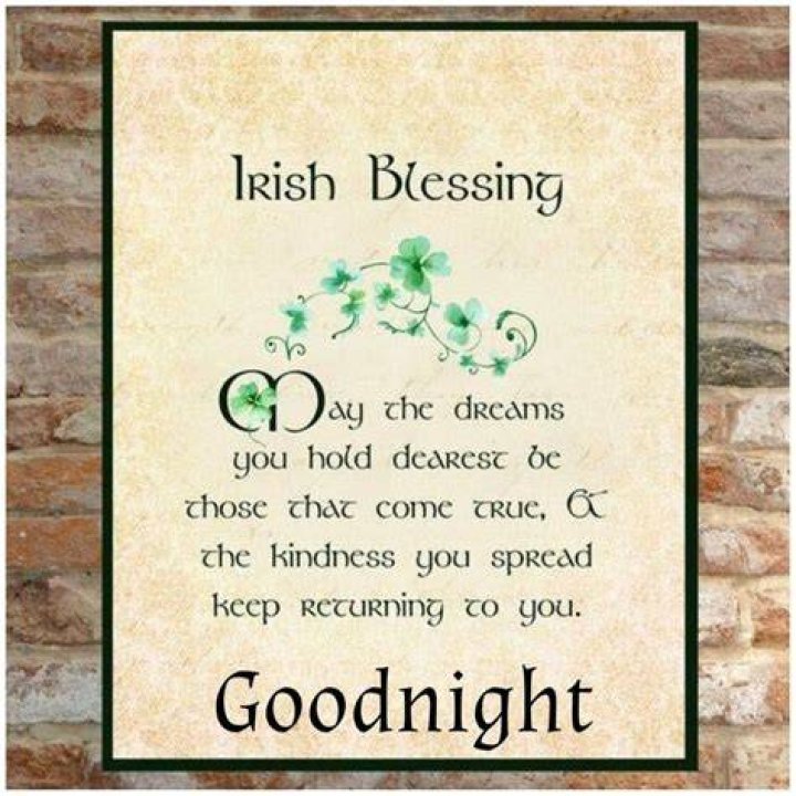 What is Goodnight in Irish?