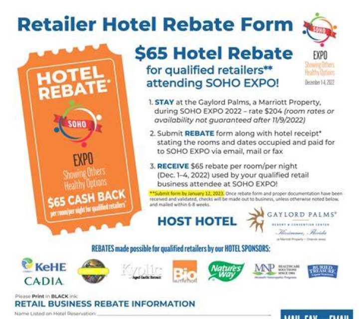What is hotel rebate?