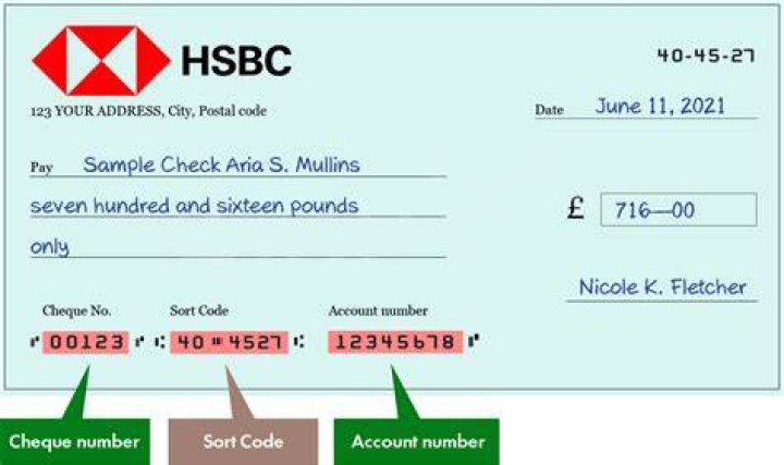 What is HSBC bank clearing code?