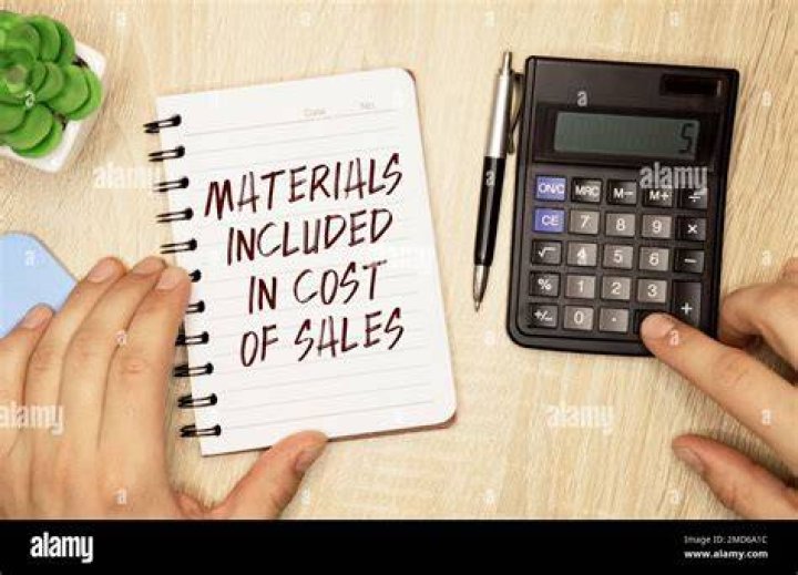 What is included in cost of materials?