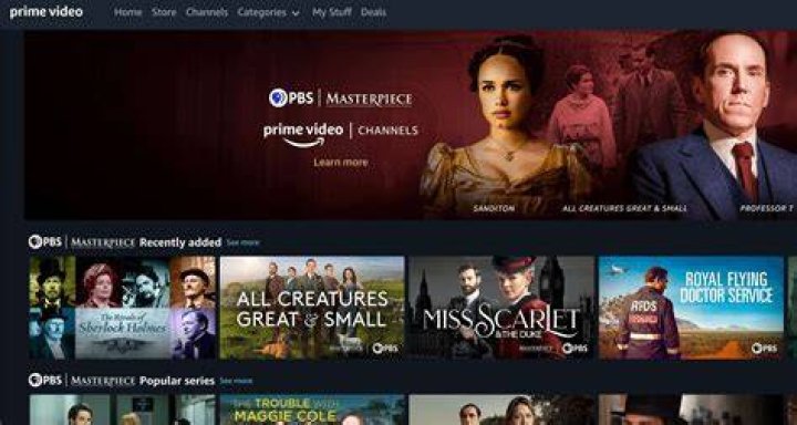 What is included with PBS Masterpiece on Amazon?