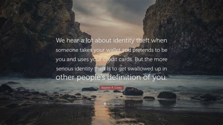What is it called when someone takes your identity?