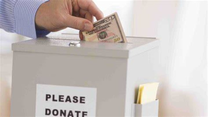What is it called when you donate a lot of money?