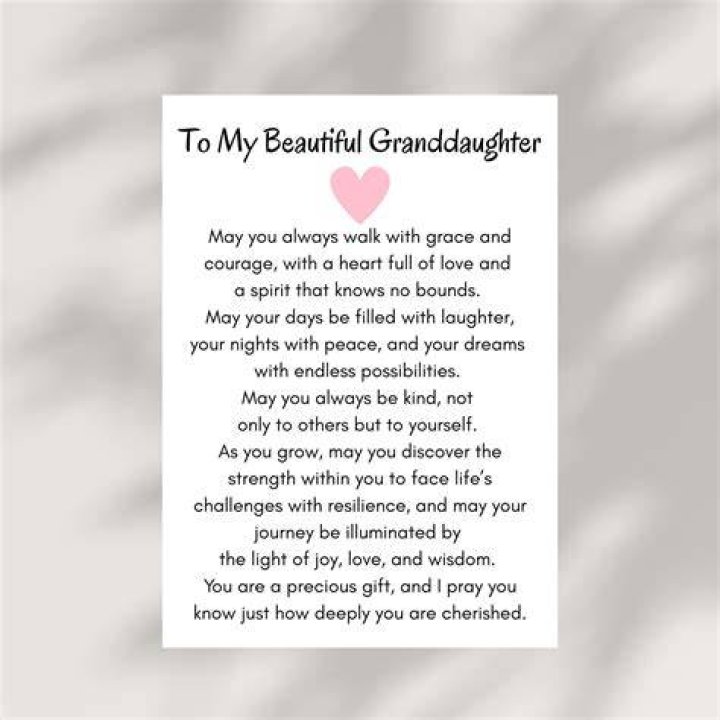 What is it like to have a granddaughter?