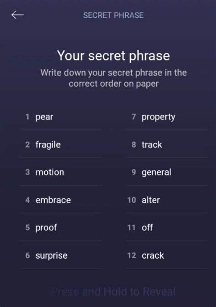 What is Levi's secret phrase?
