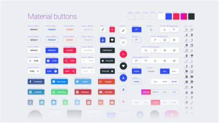 What is material button?