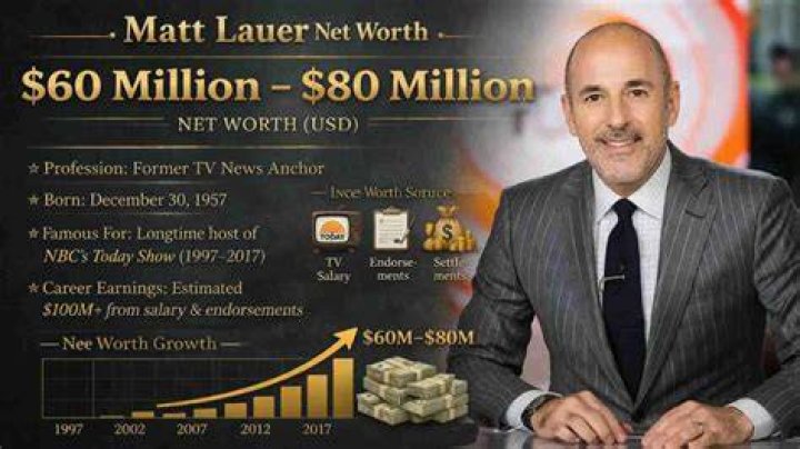 What is Matt Lauer 2020 worth?