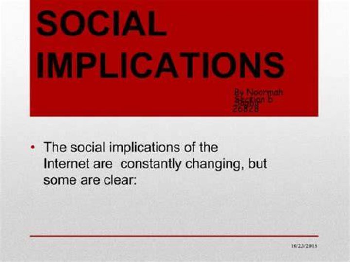 What is meant by social implications?