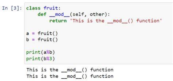 What is mod in Python?