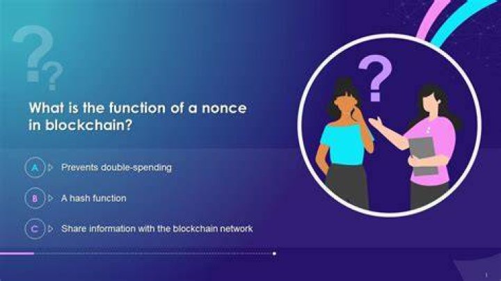 What is nonce in blockchain Mcq?
