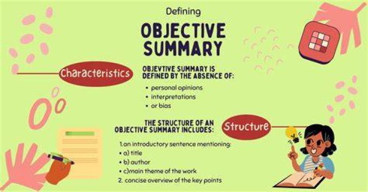 What is objective summary?