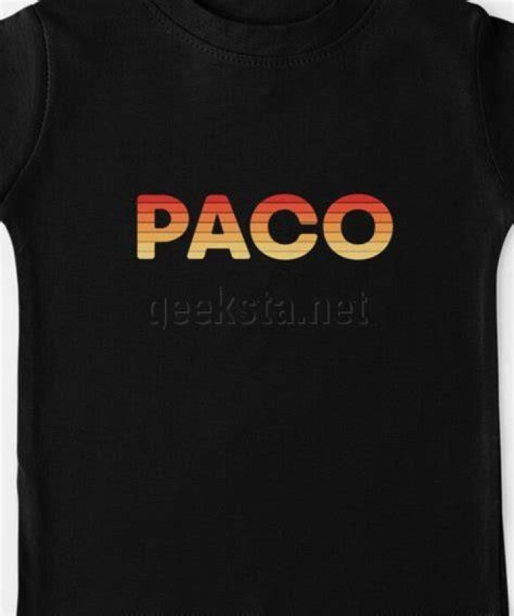 What is Paco a nickname for?