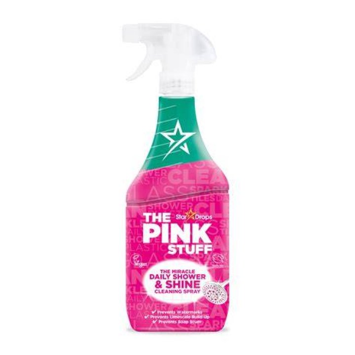 What is pink stuff in shower?