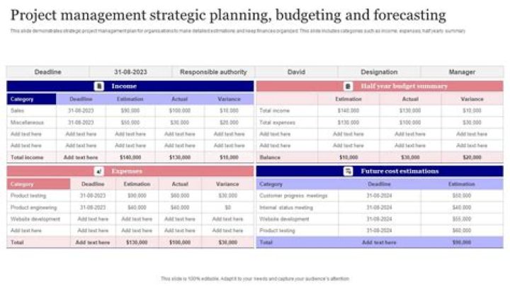 What is planning budgeting and forecasting?
